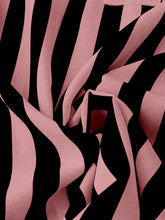 LUNE Short Sleeve Casual Striped Vacation Shirt With V-Neck And Tie